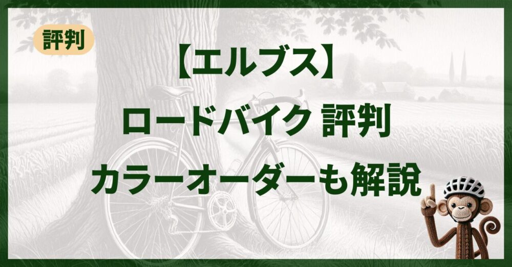 エルブス(Elves)ロードバイク評判解説！基本からオーダーカラーまで