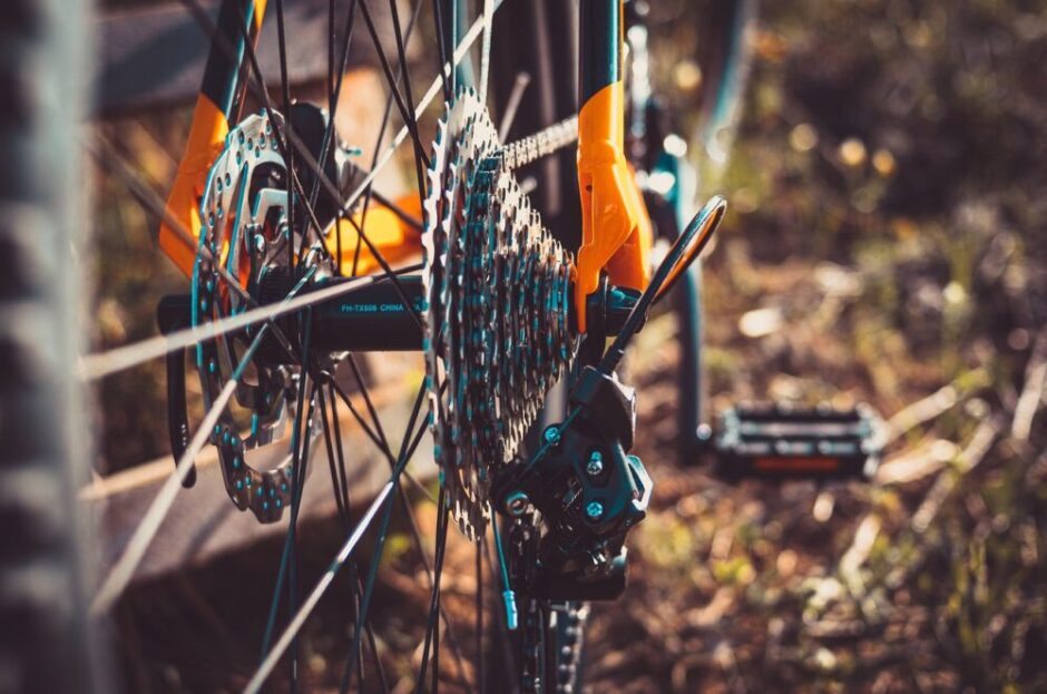 自転車のギア部分