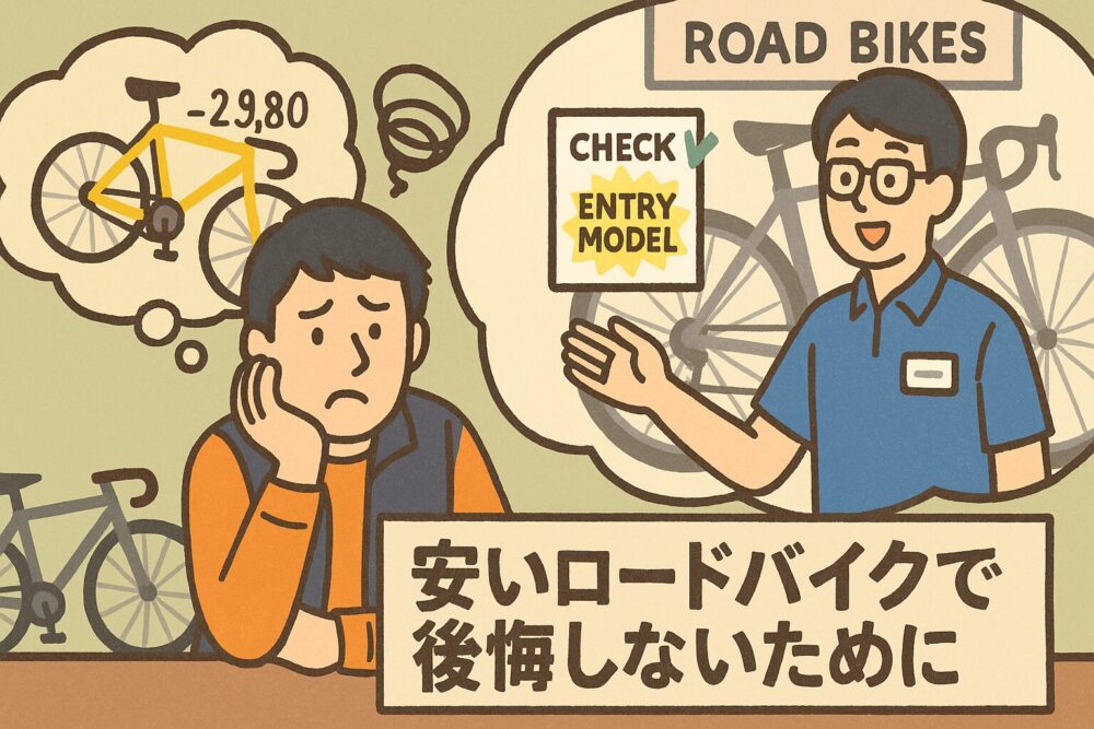 安いロードバイクで後悔しないために